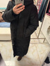 雪中飛中長(cháng)款羽絨服女2025新款高端保暖高充絨百搭騏驥紅加厚過(guò)膝外套 黑色 M (160) 曬單實(shí)拍圖