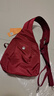 多用女士雙肩包時(shí)尚夏季小包牛津布包單肩包胸包百搭韓版小布包包 深紅 曬單實(shí)拍圖