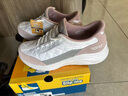 斯凱奇（Skechers）新年禮物云感鞋閃穿鞋秋季男女同款透氣厚底增高休閑運動(dòng)鞋 白色/薰衣草色/WLV 38 曬單實(shí)拍圖