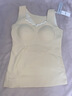 婷美發(fā)育期少女保暖背心帶胸墊初高中學(xué)生女孩內衣羊毛蠶絲秋冬膚色XL 曬單實(shí)拍圖