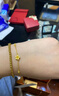 周六福足金999黃金手鏈女款小桃花計價(jià)AC074753 約3.25g 16+2cm 禮物 曬單實(shí)拍圖
