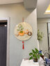 陶然北路客廳裝飾畫(huà)電視背景墻掛畫(huà)柿柿如意圓形中國結掛飾走廊新中式掛件 柿柿如意301355 30*30 亮麗水晶畫(huà)面+精雕造型 中國結+流蘇掛飾 曬單實(shí)拍圖
