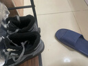熱風(fēng)（Hotwind）男鞋冬季新款男士加絨高幫板鞋復古拼接休閑鞋增高鞋子 72黑灰 41 曬單實(shí)拍圖