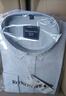 羅蒙（ROMON）純棉牛津紡長(cháng)袖襯衫男士休閑保暖上衣秋冬款中青年商務(wù)加厚襯衣男 1022藍白條 40 曬單實(shí)拍圖