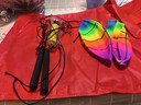 健身球手甩甩球中老年人廣場(chǎng)舞球鍛煉手臂彈力甩繩運動(dòng)彩虹南瓜球 球*2+彈力繩*5+打氣筒+背包 曬單實(shí)拍圖