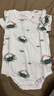 Milkbarn嬰兒短袖包屁衣寶寶夏季連體衣服新生兒哈衣爬服 淺灘蟹蟹 80cm (12-18m) 曬單實(shí)拍圖