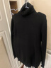 皮爾卡丹100%純羊毛衫可翻高領(lǐng)毛衣男士加絨加厚冬季保暖中年針織打底衫 黑色 L 50 175推薦120-140斤 曬單實(shí)拍圖