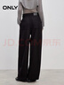 ONLY2025秋季新款通勤風(fēng)垂順西褲氣球褲長(cháng)褲休閑褲女|125314010 H1Z黑色 M M標準褲長(cháng) 曬單實(shí)拍圖