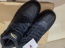 安踏（ANTA）元年高幫男板鞋緩震耐磨護踝春季新款休閑板鞋保暖防潑水運動(dòng)板鞋 黑-3 42 (男8.5) 曬單實(shí)拍圖