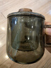 全度（Quandu）  加厚玻璃泡茶杯煙灰色玻璃泡茶器茶水分離杯帶過(guò)濾功夫茶具杯 曬單實(shí)拍圖
