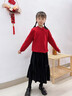 OVE女童連衣裙紅色中國風(fēng)兒童2026新款套裝馬年本命年大童秋冬季裙子 19722紅色 140 cm 曬單實(shí)拍圖