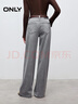 ONLY2025秋季新款松弛寬松利落直筒褲長(cháng)褲牛仔褲女|125432035 J08 淺牛仔灰 M M標準褲長(cháng) 曬單實(shí)拍圖