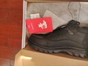 恒源祥靴子男頭層牛皮系帶馬丁靴秋冬季加絨新款棉鞋 J6723 黑色 44 曬單實(shí)拍圖