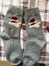 貓人女士襪子女【小狗羊毛襪】秋冬加厚保暖中筒襪防臭抑菌長(cháng)襪女5雙 曬單實(shí)拍圖