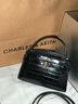 CHARLES&KEITH鱷魚(yú)紋凱莉包手提斜挎婚包包女包生日禮物新年禮物CK2-50270880-1 Black黑色 S 曬單實(shí)拍圖