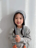 DUTRIEUX兒童帽子秋冬季1-3-6歲寶寶帽護耳帽保暖防風(fēng)女童寶寶嬰兒針織帽 灰色防風(fēng)護耳帽 【建議1-6歲】 頭圍47-54cm 曬單實(shí)拍圖