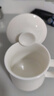 兮元記羊脂玉瓷馬克杯陶瓷喝水杯帶蓋簡(jiǎn)約辦公杯純色泡茶杯咖啡杯涼水杯 羊脂玉瓷言宋水杯-簡(jiǎn)裝370ml 曬單實(shí)拍圖