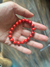 金石靈朱砂手串護身符高含量帝王砂佛珠情侶手鏈本命年送男女生日禮物 曬單實(shí)拍圖