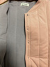 頂瓜瓜頂呱呱保暖內衣女羊毛貼片加厚夾棉老年單上衣女15110 藕粉 170  曬單實(shí)拍圖