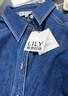 LILY2025冬新款女裝復古經(jīng)典正肩休閑氣質(zhì)通勤牛仔襯衫外套短款 401藍色 M 曬單實(shí)拍圖