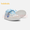 巴拉巴拉【艾莎】童鞋兒童板鞋女童小白鞋春秋季鞋子甜美 白藍色調00318 31 曬單實(shí)拍圖