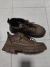 西域駱駝（VANCAMEL）真皮男鞋工裝馬丁鞋靴休閑板鞋春季加絨棉鞋頭層牛皮縫線(xiàn)底波仔鞋 棕色 41 (255mm) 曬單實(shí)拍圖
