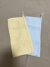 豌豆莢嬰兒小方巾純棉a類(lèi)寶寶口水巾新生兒專(zhuān)用超軟全棉紗布兒童毛巾 【6層棉紗】2條裝·黃色+藍色 25*25cm【7A抗菌/無(wú)捻棉紗款】 曬單實(shí)拍圖