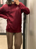 班尼路（Baleno）新款紅色圓領(lǐng)衛衣女2026本命年馬年衣服加絨加厚秋冬季小眾上衣 曬單實(shí)拍圖