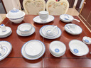 法漫玫(Famanmei)青花玲瓏碗套裝景德鎮高溫釉下彩餐具家用喬遷新居禮盒 40件6人套裝 曬單實(shí)拍圖