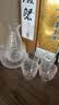 WINEWINGS日式手作玻璃溫酒器套裝家用白酒分酒器錘紋清酒冰酒壺日本酒杯子酒具 描金款/溫酒套裝【一壺4杯一缸】不含托盤 曬單實(shí)拍圖