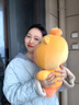 多愛(ài)（Duoai）  正版水豚嚕嚕公仔毛絨卡皮巴拉玩偶超大號送女友生日禮物 呆呆 45cm 送女孩女友道歉禮物送女生男生 曬單實(shí)拍圖