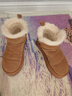 百麗慵懶百搭厚底雪地靴女靴子25冬新增高加絨短靴JD016DD5 可可栗 37 曬單實(shí)拍圖