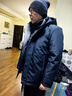 羅蒙（ROMON）鵝絨羽絨服男爸爸裝厚款保暖秋冬商務(wù)休閑可脫內膽高端休閑羽絨服 曬單實(shí)拍圖