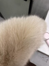MSBEAST野獸小姐 芬蘭進(jìn)口整皮狐貍坎毛三角領(lǐng)皮草外套女冬季丨侘寂北島 米杏色 M 曬單實(shí)拍圖