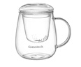 GLASSLOCK 玻璃茶杯耐熱水杯茶水分離過(guò)濾杯家用辦公室男女專(zhuān)用泡茶杯350ml 曬單實(shí)拍圖