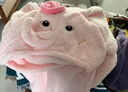 babycare新生嬰兒絨款帶帽浴巾柔吸水速干寶寶兒童洗澡浴袍蓋毯兒童浴巾 【新款首發(fā)】小粉象（105*105cm） 曬單實(shí)拍圖