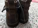 馬登工裝靴男士復古馬丁靴英倫風(fēng)高幫棕色皮鞋加絨休閑戶(hù)外沙漠靴子 黃棕色 41 (255mm) 曬單實(shí)拍圖