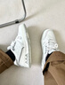 暴力熊（VIOLENTBEAR）男鞋春季新款透氣低幫板鞋休閑運動(dòng)鞋子潮鞋百搭女鞋情侶鞋輕奢潮 白灰色 42 曬單實(shí)拍圖