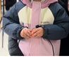 戴維貝拉（DAVE＆BELLA）兒童羽絨服保暖男童外套三防女童休閑中大童外衣冬裝新年 灰紫色【現貨】 120 cm（建議身高110-120cm） 曬單實(shí)拍圖