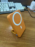 EAK磁吸式支架無(wú)線(xiàn)充電寶20000毫安3c認證移動(dòng)手機電源無(wú)線(xiàn)充應急大容量快充充電寶節日獎品 橙色-支架款+AI控溫+進(jìn)口電芯+數顯+磁吸 10000毫安 曬單實(shí)拍圖