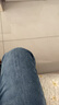 真維斯戶(hù)外運動(dòng)王一博代言牛仔褲男春秋季寬松修身直筒褲子彈力舒適 磨白藍 33 曬單實(shí)拍圖