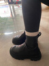 完美記憶打底褲女秋冬加絨加厚保暖外穿顯瘦光腿神器 黑色厚絨連腳款 曬單實(shí)拍圖