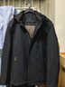 杉杉冬季男士棉服蠶絲內膽貼身保暖柔軟可拆卸連帽商務(wù)日常通勤外套 曬單實(shí)拍圖