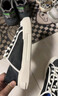 斐樂(lè )（FILA）FUSION斐樂(lè )潮牌WALLRIDE女鞋一腳蹬帆布鞋夏新款板鞋休閑鞋 黑/奶白-BG 37.5 曬單實(shí)拍圖