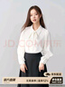 伯德小姐白色襯衫女裝職業(yè)正裝上衣教資面試西裝內搭通勤穿搭雪紡襯衣 曬單實(shí)拍圖