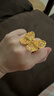 六福珠寶黃金戒指福滿(mǎn)傳家花絲彩蝶足金禮物 計價(jià)G08TBGR0008 約14.88克 曬單實(shí)拍圖