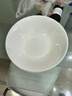 潔雅杰陶瓷餐具湯碗家用大號米飯碗8英寸純白斗碗拉面碗4只裝 曬單實(shí)拍圖