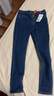 真維斯（Jeanswest）牛仔褲子女2025秋季高腰彈力緊身修身小腳褲子女鉛筆褲深藍色28 曬單實(shí)拍圖