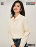 茵曼純棉簡(jiǎn)約通勤燈芯絨襯衫女2025秋冬款舒適小翻領(lǐng)襯衣淺杏色L 曬單實(shí)拍圖
