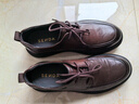 森達正裝皮鞋男款牛皮通勤舒適商務(wù)皮鞋ZYC11AM5 棕色 39 曬單實(shí)拍圖